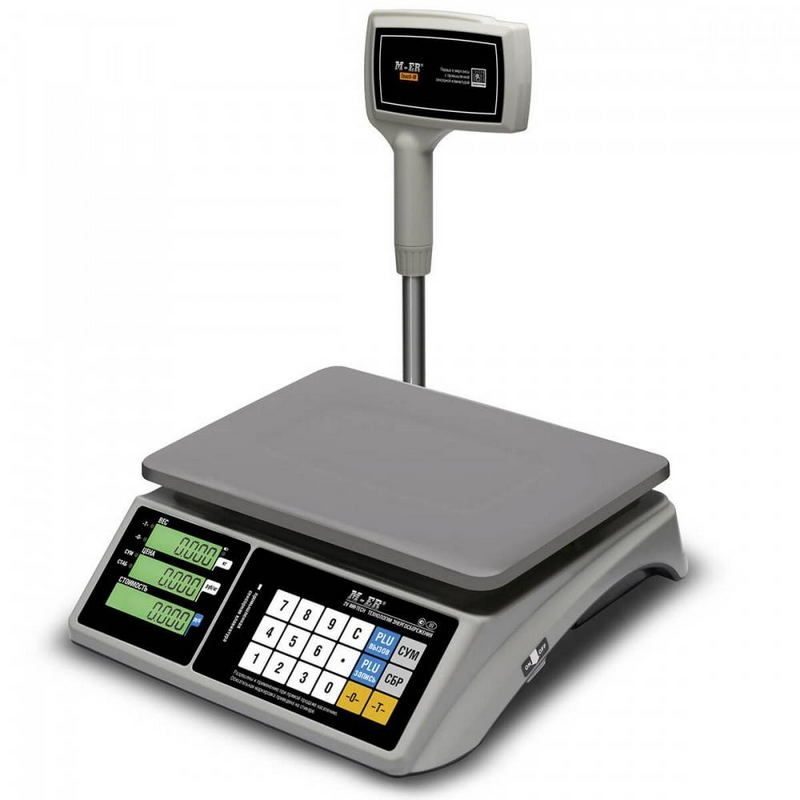 Весы MERTECH M-er 328 acpx-6.1 TOUCH-M LCD Белый