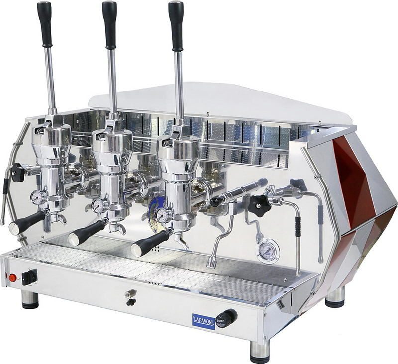 Кофемашина La Pavoni DIA3L леверного типа красный