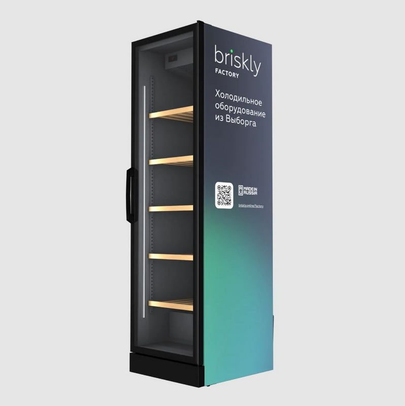 Фото Шкаф винный Briskly Smart 5 Wine Premium (деревянные полки) — арт. BS5WU 1