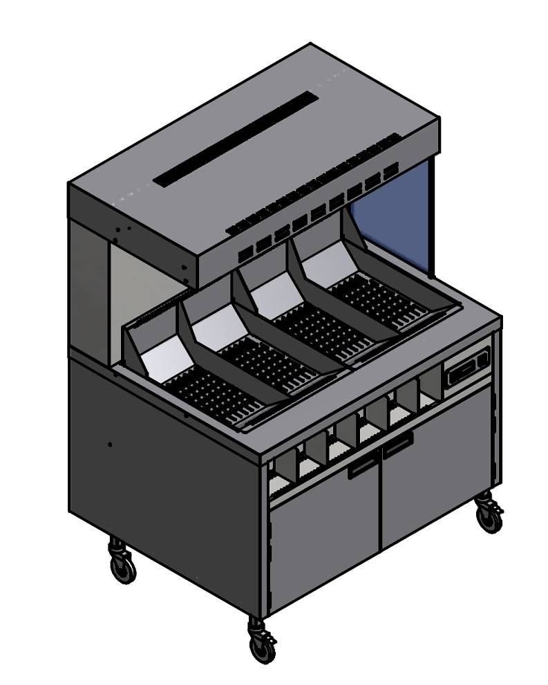 Станция фасовки картофеля L1200, 1200х950х1666 мм