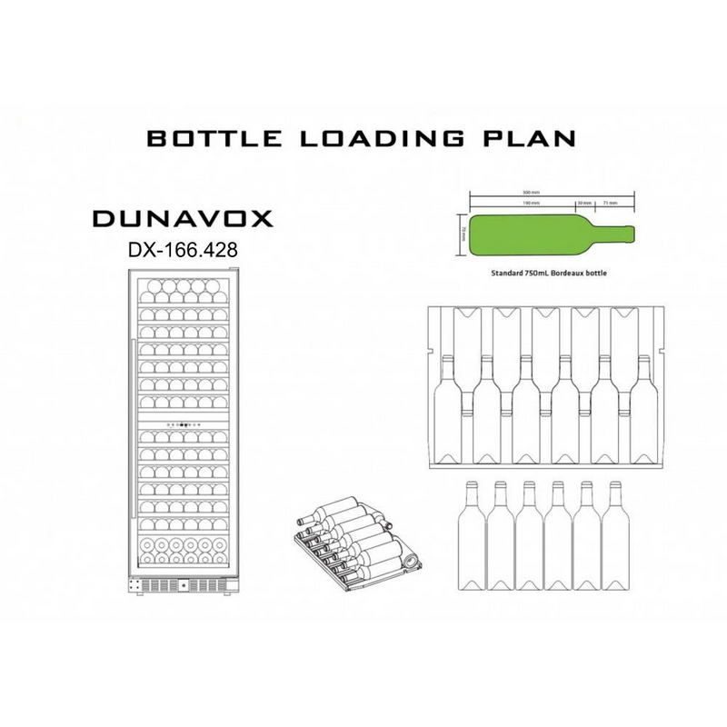 Фото Шкаф винный Dunavox DX-166.428DBK 8