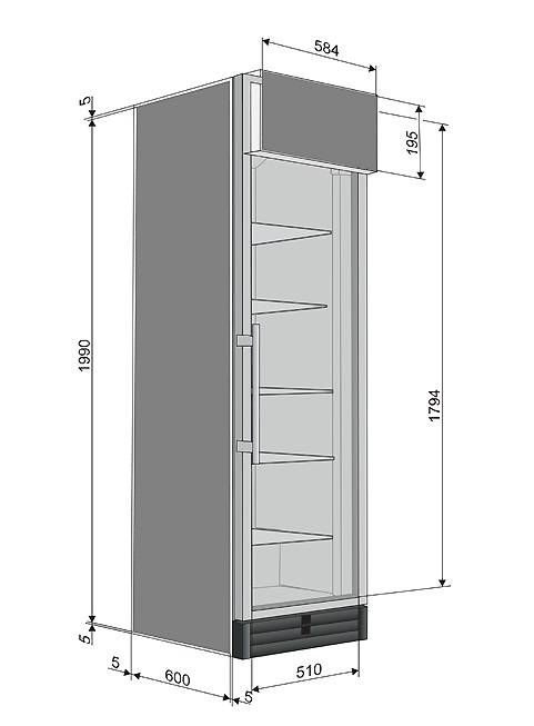Фото Шкаф холодильный Snaige CD48DM-S300BD8M (CD 550D-1112) — арт. CD48DM-S300BD8MXXXXX2SNAB 1