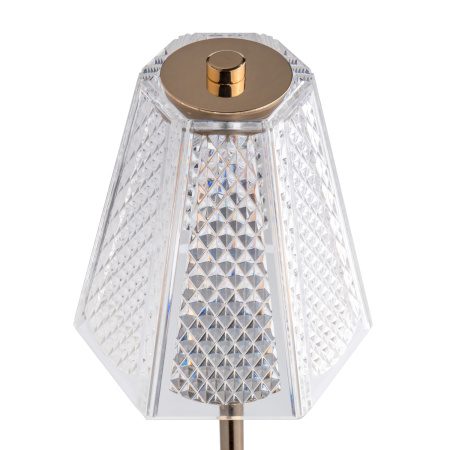 Фото Светильник настольный MGline LED CRYSTAL II D 150 мм, H 320 мм, золотой 1