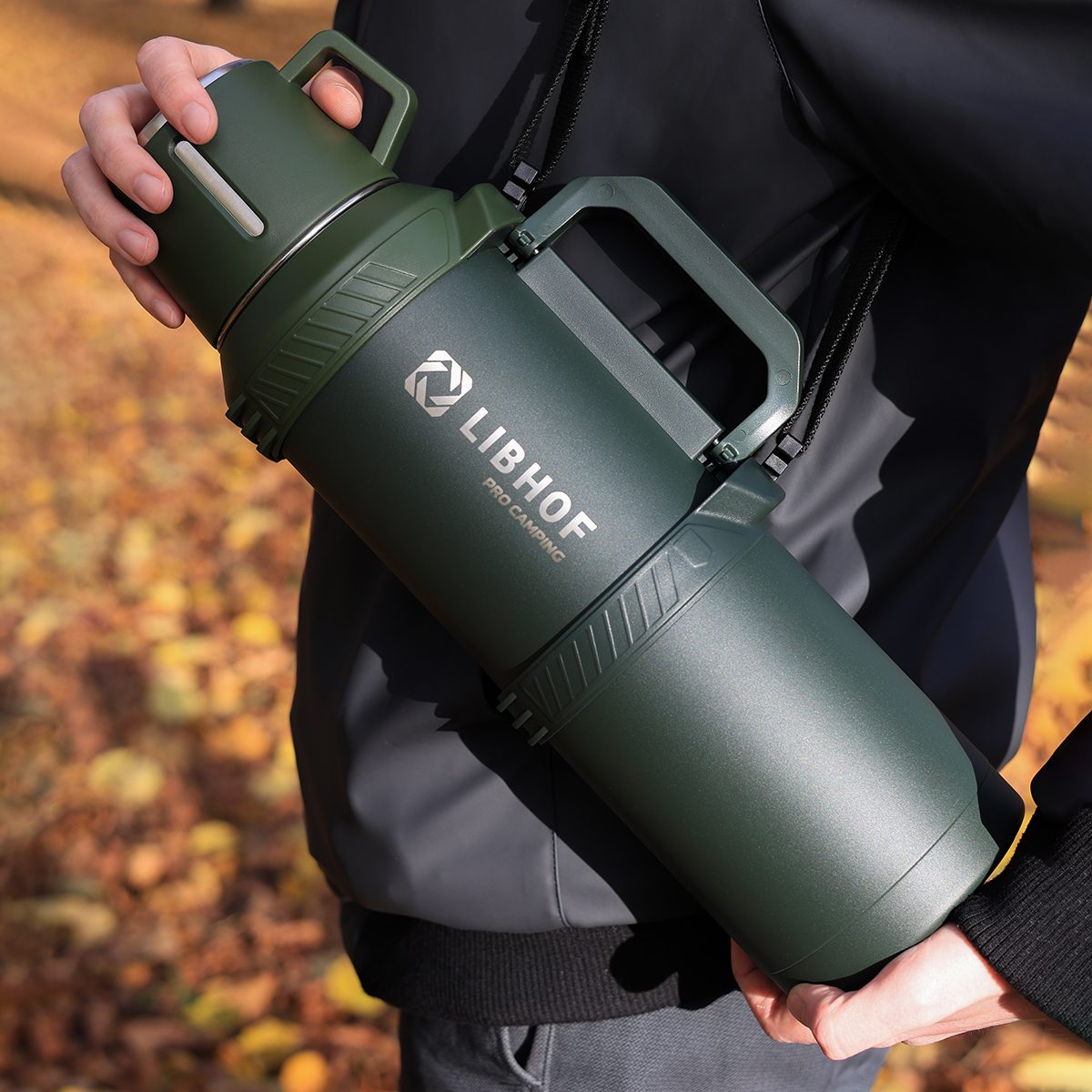 Фото Термос бытовой Libhof TC-2300 ranger olive 2,3 л — арт. libtc2300g 3