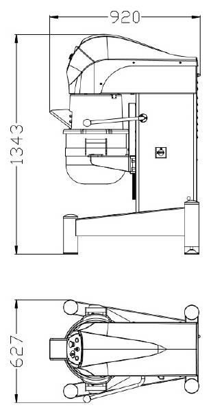 Фото Миксер планетарный напольный Starmix PL30NVF 5