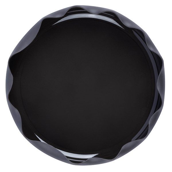 Фото Салатник Royal Charm Wave 550 мл, D 190 мм, H 35 мм, фарфор, черный — арт. 3035388 / ZH431-Y152 1