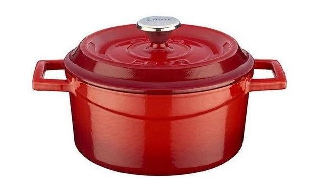 Фото Кокотница LAVA TRENDY SERIES 0,76 л, D 140 мм, H 75 мм красная — арт. LV Y TC 14 K2 R 4