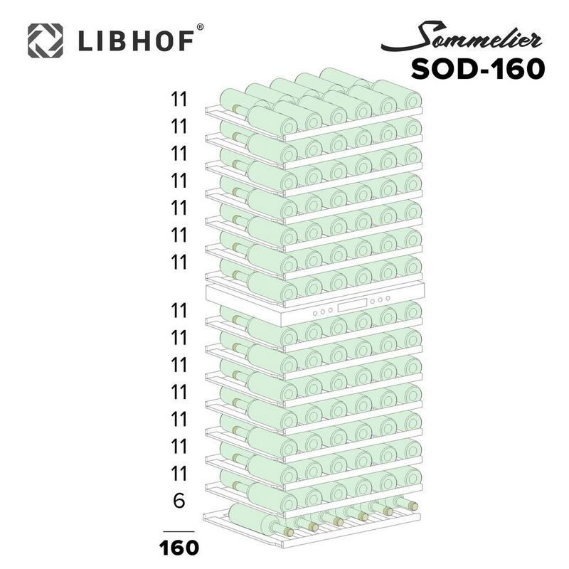 Фото Шкаф винный Libhof SOD-160 silver — арт. libsod160s 13
