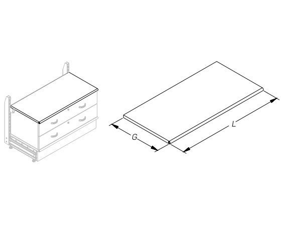 Топ для тумбы Stahler T-SW 10471250, орех Моц