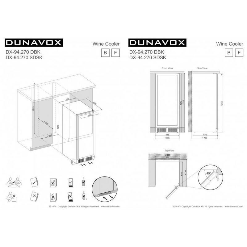 Фото Шкаф винный Dunavox DX-94.270SDSK 11