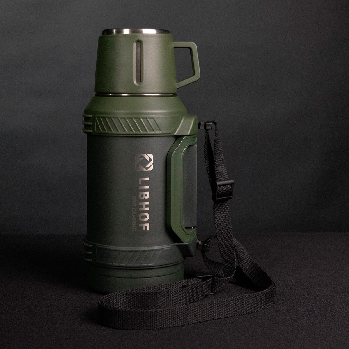 Фото Термос бытовой Libhof TC-1600 ranger olive 1,6 л — арт. libtc1600g 9