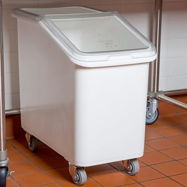 Фото Контейнер для сыпучих продуктов Cambro передвижной белый — арт. IBS27 148 10