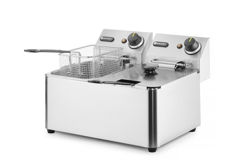 Фото Фритюрница электрическая Hendi Kitchen Line 2x4 л, 8 л 205846 1