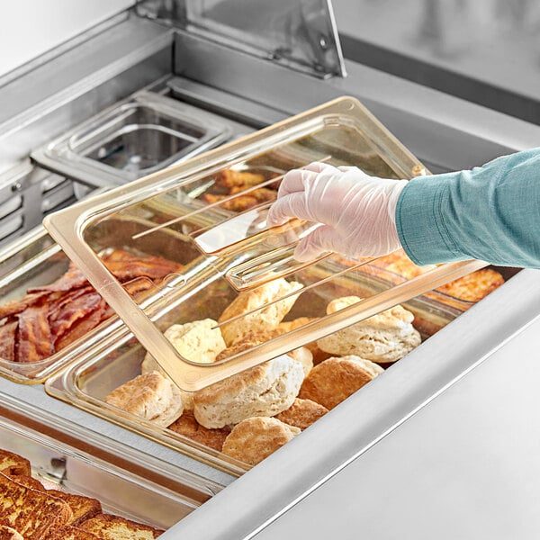 Фото Крышка Cambro H-PAN для гастроемкости GN1/2 с ручкой, поликарбонат — арт. 20HPCH-150 1