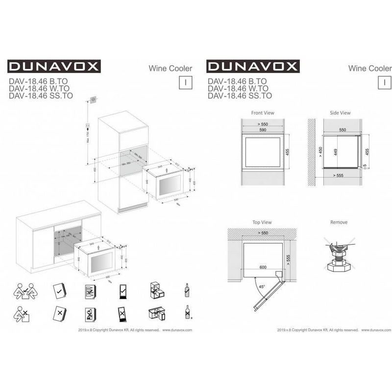 Фото Шкаф винный Dunavox DAV-18.46SS.TO 5