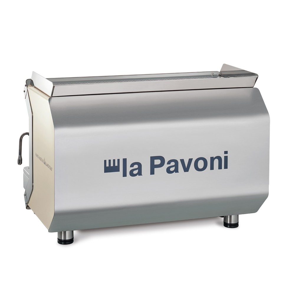 Фото Кофемашина рожковая полуавтоматическая La Pavoni 2 группы, белая — арт. GENIALE2MBEU 2