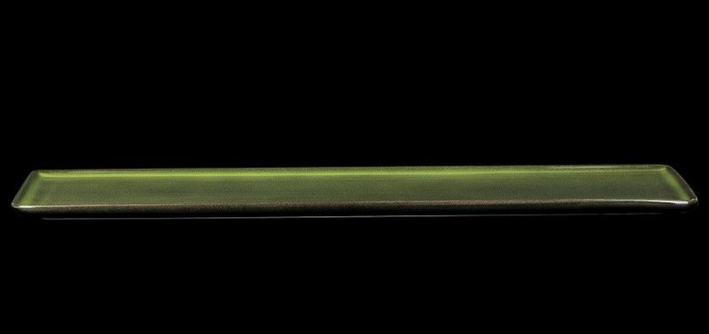 Фото Блюдо Corone Cocorita L 486 мм, B 130 мм, H 15 мм зеленое — арт. фк8889 2