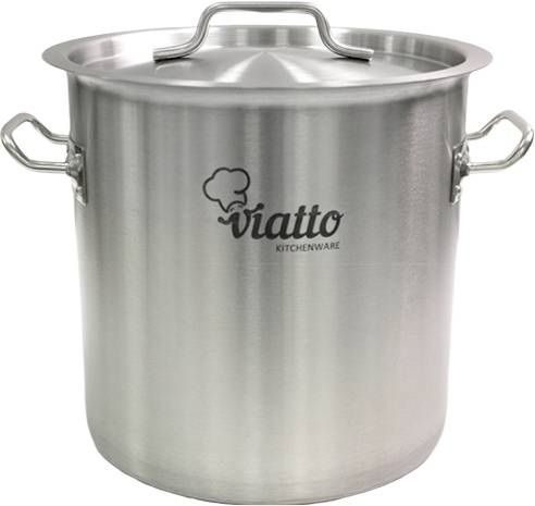 Кастрюля Viatto нерж с тройным 12 л артикул 101302