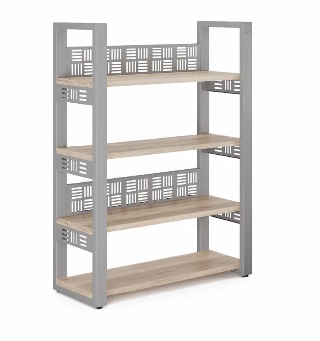 Стеллаж открытый КОБОР SO4-100/36 aluminum/natural