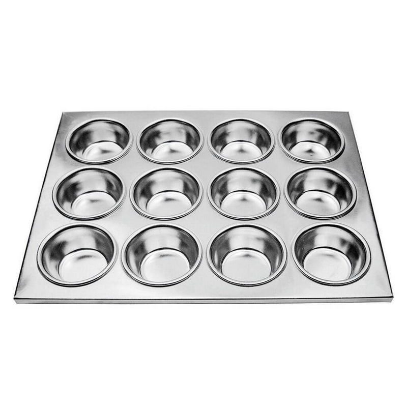 Фото Противень для маффинов P.L. Proff Cuisine 12 ячеек, 7 см (h 3 см), l 35,5 см, h 27 см — арт. MP-12 1
