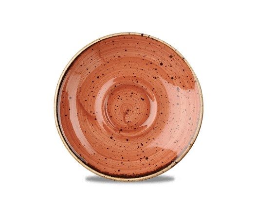 Фото Блюдце CHURCHILL Stonecast Spiced Orange D 118 мм — арт. SSOSESS 1 2