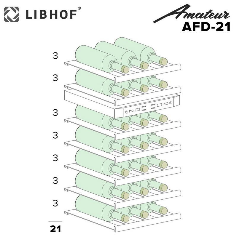 Фото Шкаф винный Libhof AFD-21 — арт. libafd21 3