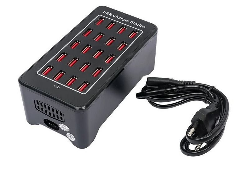 Зарядное устройство 20 USB-портов (5V-2.4A)