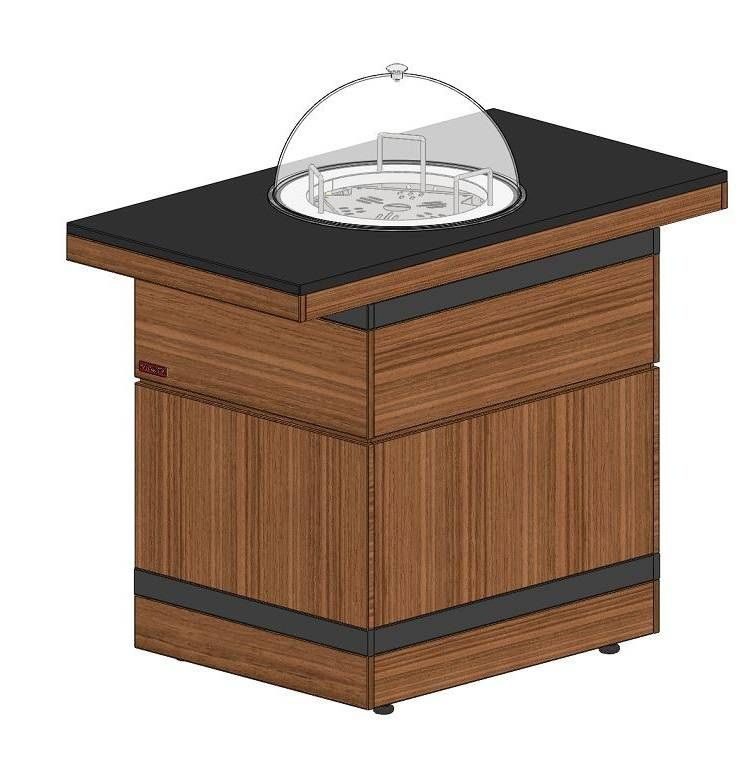 Фото Диспенсер для тарелок тепловой островной Refettorio RBN40HSI-СС ШС Filin — арт. 00-0010656 1