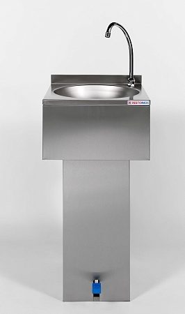 Фото Рукомойник металлический RESTOINOX напольный — арт. РННХ-40/40-Б 1