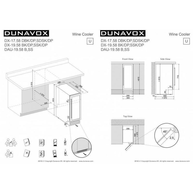 Фото Шкаф винный Dunavox DAU-19.58W 3