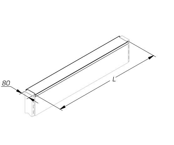 Крышка стеллажа Stahler Praktisch глян, RAL 7035