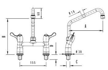 Фото Смеситель Rubinetterie Del Friuli / Mixer Tap A / — арт. 00323253 1
