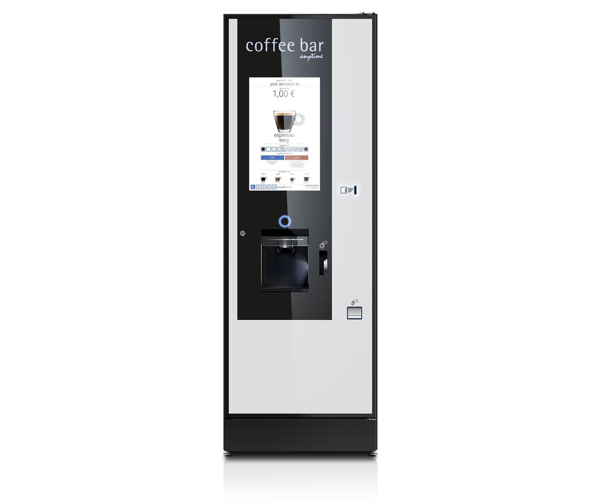 Фото Аппарат вендинговый для горячих напитков Rheavendors Luce Zero.Touch E7 R3 2T 2