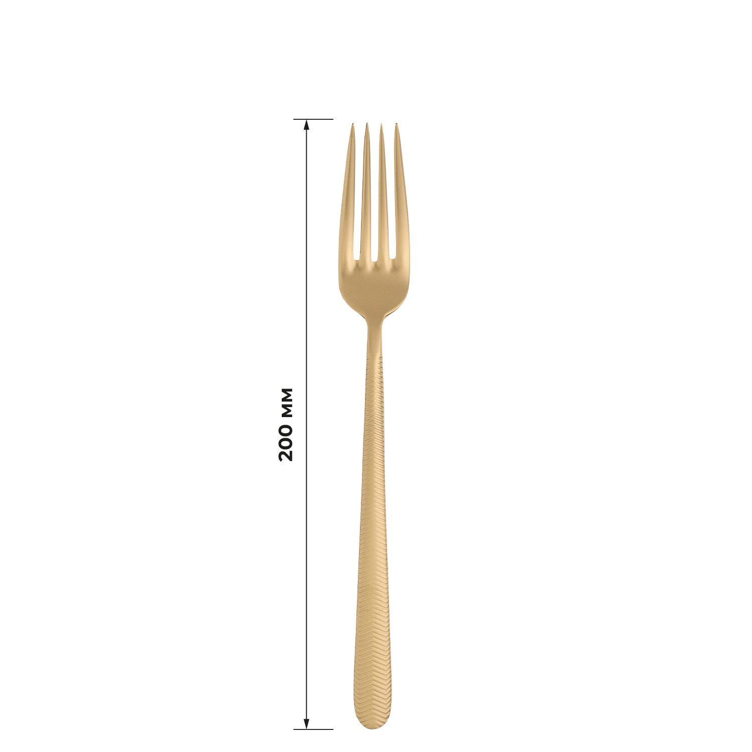 Фото Вилка столовая Bonna Illusion Mat Gold L 200 мм — арт. 1125ILUO1MGD 4