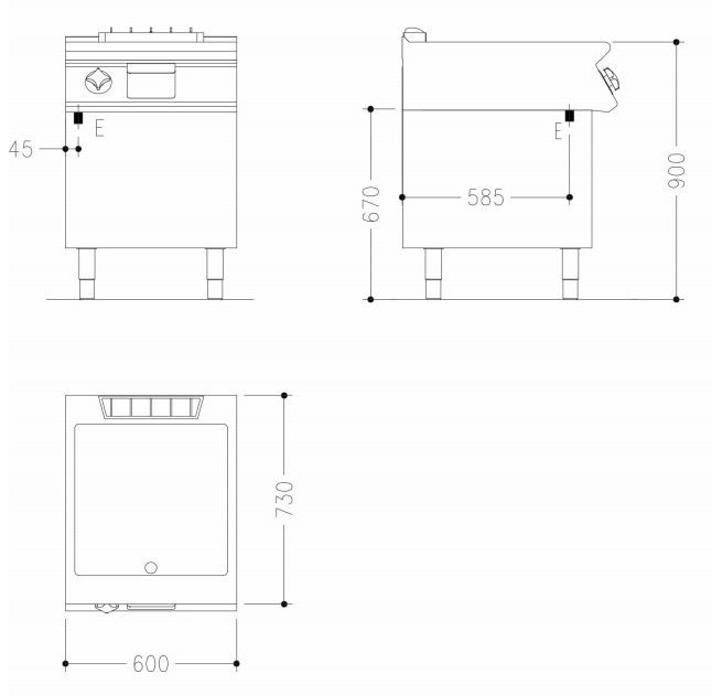 Фото Поверхность жарочная электрическая Mareno NFT76ELC2 1