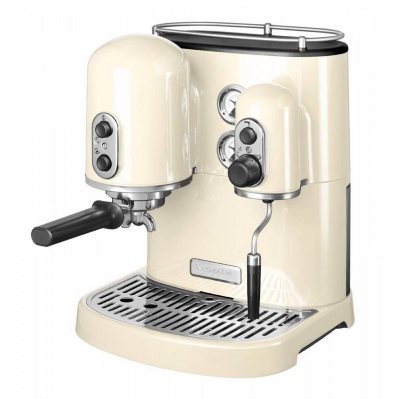 Фото Кофемашина рожковая KitchenAid Artisan 5KES2102EAC Espresso кремовая 2
