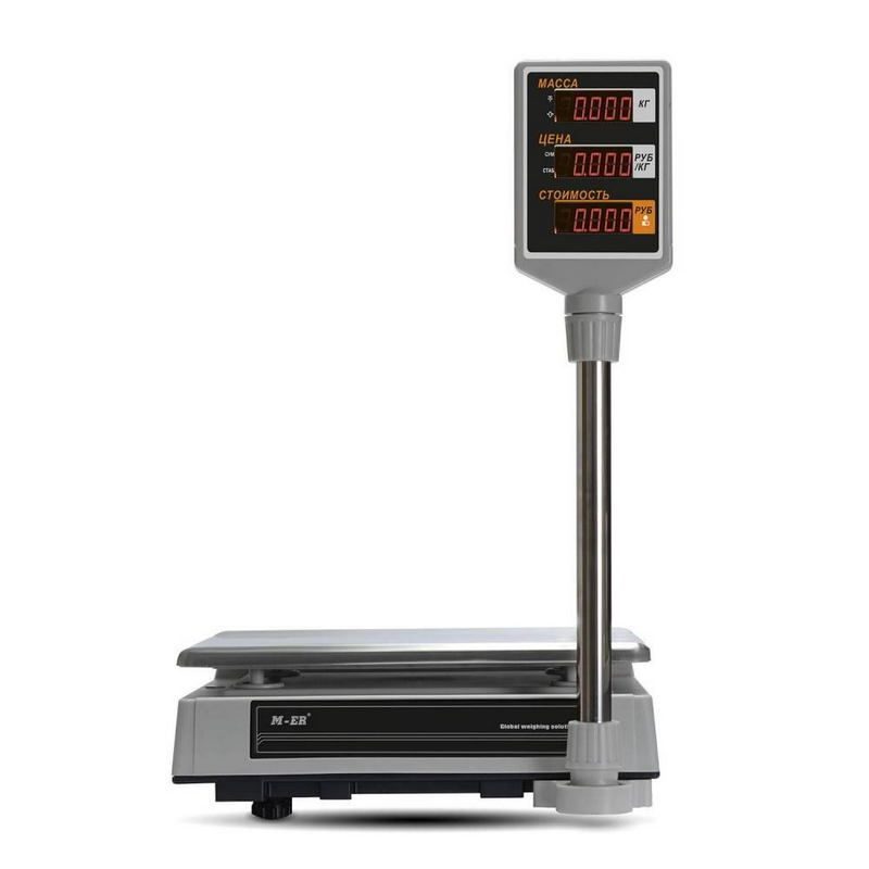 Фото Весы торговые MERTECH M-ER 327 ACP-15.2 "Ceed" LED Белые (по 4 в коробке) 4