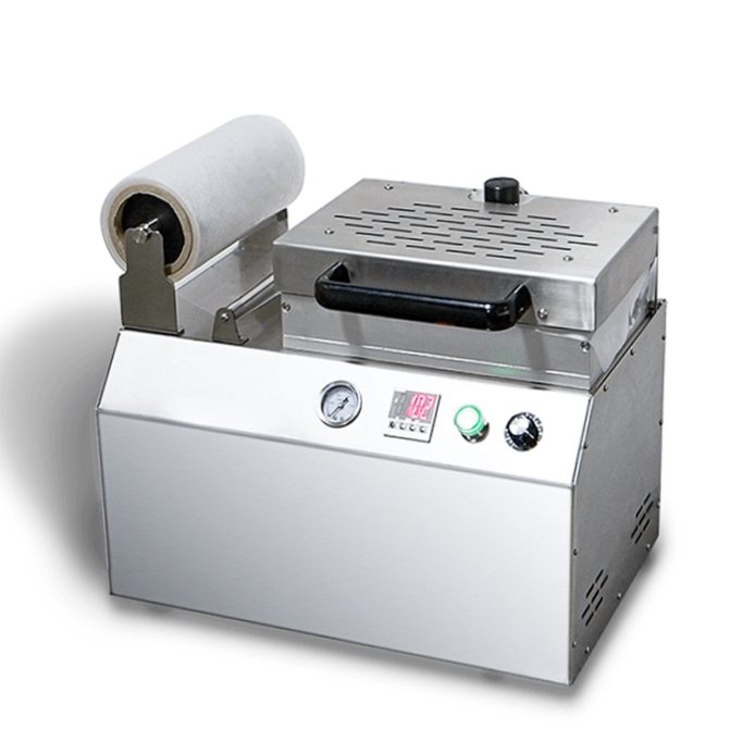 Фото Скин-упаковщик Hualian Machinery HLV-300VST PREMIUM (глубина лотка 55 мм, 2 лотка) 1