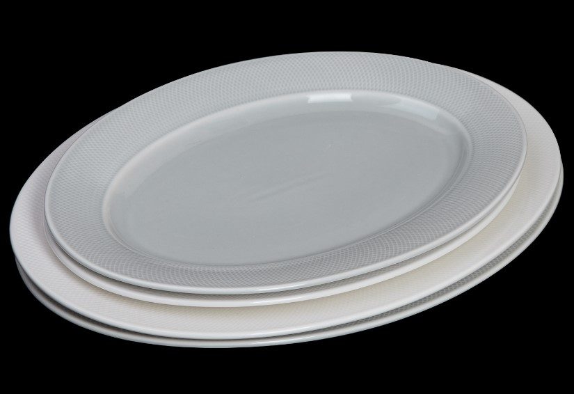 Фото Блюдо Corone Rosenthal L 310 мм, B 220 мм голубое — арт. фк9906 4