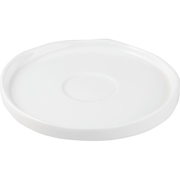 Фото Блюдце KunstWerk Eggshell D 115/35 мм, H 15 мм, белый — арт. A26972 2