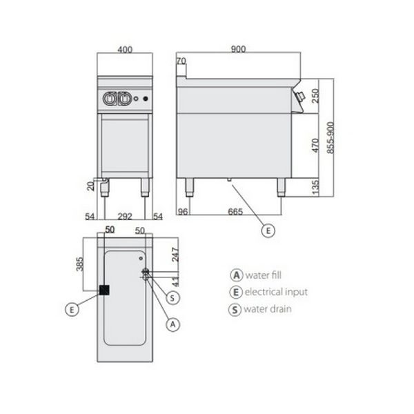 Фото Мармит электрический GIORIK Unika 900 GN1/1 + GN1/3 — арт. BM920E 1