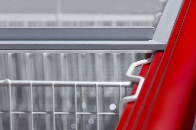 Фото Ларь-бонета комбинированная BONVINI BFL 2100 красная — арт. BF 2100 L кр. 1