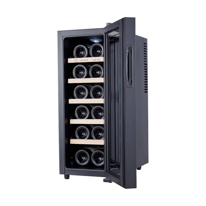 Фото Шкаф винный Libhof AP-12 black — арт. libap12b 1