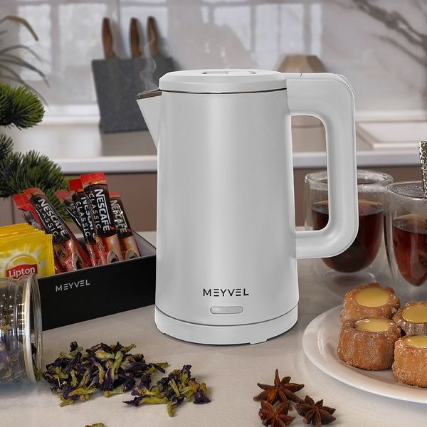 Фото Чайник электрический Meyvel MKE-03T (White) 3