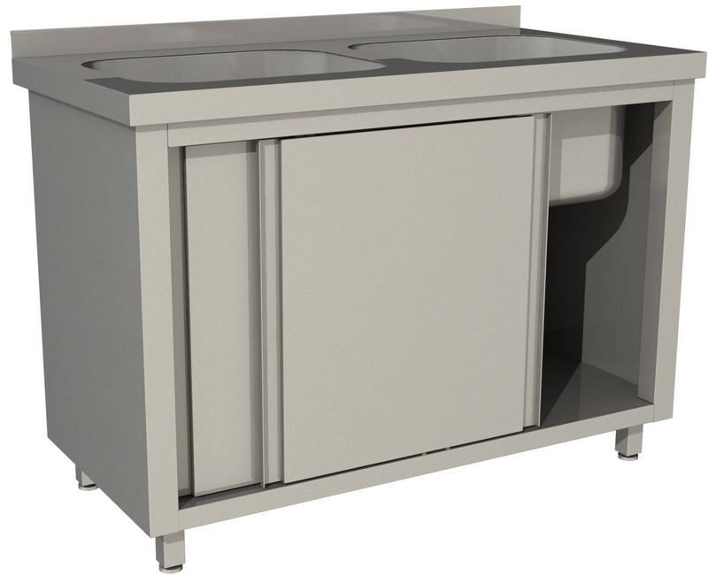 Стол-тумба с ванной RESTOINOX СПЗК2М-10/6-Б