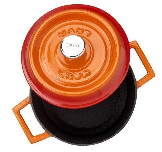 Фото Кокотница LAVA TRENDY SERIES 0,53 л, D 120 мм, H 70 мм оранжевая — арт. LV Y TC 12 K2 O 1