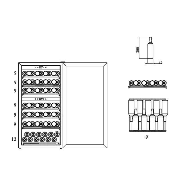 Фото Шкаф винный CASO — арт. WineComfort 660 Smart 2
