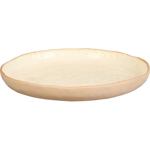 Фото Тарелка Kunstwerk Grasp D 260 мм, H 32 мм, бежевая — арт. 20724/beige 2