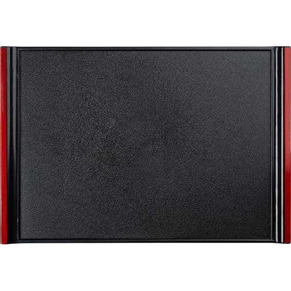 Фото Поднос ProHotel 15SJ057/red 370х250 мм, пластик, черный/красный артикул 4082578 1