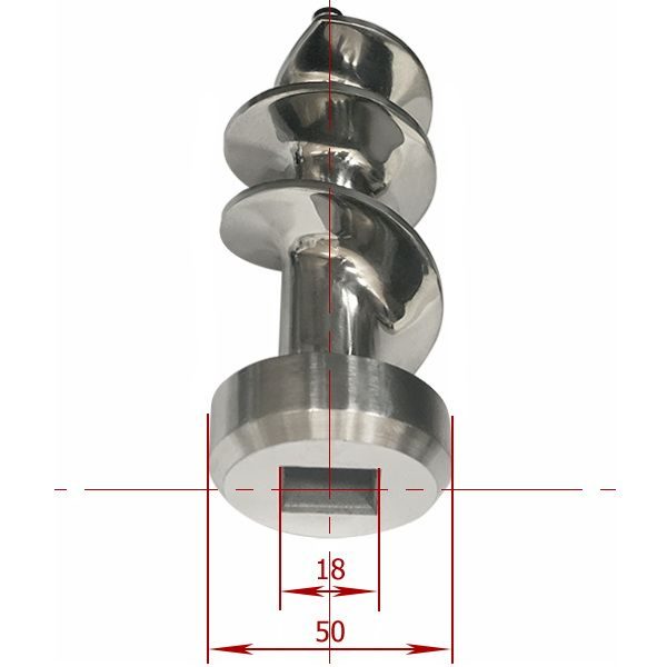 Фото Шнек для мясорубок Crazy Pan CP-MM12C, CP-MM12S нерж.сталь — арт. CP-SPMM12SWM 4